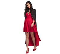 Boland - Capa de vampiro con cuello, 2 en 1, 170 cm | Capa reversible en negro o rojo, ideal para disfraces de vampiro, Halloween, carnaval y fiestas temáticas