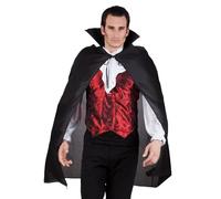 Boland - Capa de vampiro con cuello | Capa negra de 120 cm para Halloween y Carnaval