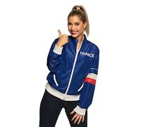 Boland - Chándal Francia, para mujer, países, bandera, jogging, estilo retro, deportivo, disfraz grupo, Mundial, Eurocopa, fiesta temática, carnaval