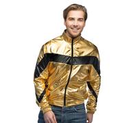 Boland - Chaqueta con aspecto metálico, chaqueta deportiva para mujer y hombre de estilo retro, disfraz para grupo para fiesta temática, carnaval