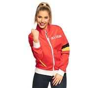 Boland - Chaqueta de entrenamiento Bélgica, para mujeres, países, bandera, chándal de estilo retro, deportista, disfraz de grupo, campeonato del mundo, fiesta temática, carnaval