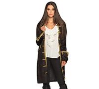Boland-74175 Chaqueta pirata talla 44 ES, color negro/dorado, L (74175)