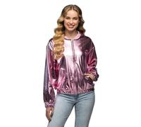 Boland - Chaqueta rave de aspecto metalizado, disfraz para hombre y mujer de estilo retro, disfraz de grupo para fiestas temáticas o carnaval