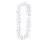 Boland- Collar de Lujo Hawaiano Blanco, Multicolor, Talla única (552340)