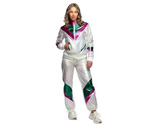 Boland - Conjunto de chándal Holographic Lady de los años 90, blanco