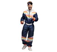 Boland - Traje de esqui para hombre, disfraz para fiestas tematicas, Halloween o carnaval, disfraz años 80