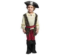 Boland-29874 Pirata Disfraz, color negro/beige/rojo, 3-4 años (Ciao Srl 29874)