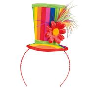 Boland 55510 - Diadema Blossom, Tiara con mini sombrero, accesorio de disfraz para carnaval, cumpleaños o fiesta temática, sombrero de payaso, accesorio para disfraces