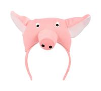 Boland - Diadema de peluche cerdo, diadema para disfraces, fiesta temática, Halloween o carnaval, disfraz de animal