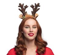 Boland - Diadema Reno, adorno para el pelo para disfraces, cinta para el pelo, accesorios, accesorios de carnaval para fiestas o festivales de disfraces