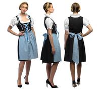 Boland - Disfraces de Baviera, conjunto de disfraz con dirndl, blusa y delantal, disfraces de mujer para carnaval y fiesta de la cerveza