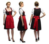 Boland - Disfraces de Baviera, conjunto de disfraz con dirndl, blusa y delantal, disfraces de mujer para carnaval y fiesta de la cerveza