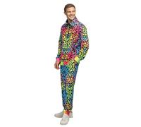 Boland - Disfraz chándal leopardo, traje años 80, chándal para carnaval y fiestas temáticas, traje de mal gusto