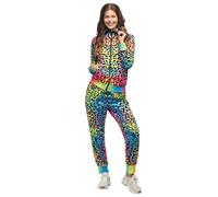 Boland - Disfraz chándal leopardo, traje años 80, chándal para carnaval y fiestas temáticas, traje de mal gusto