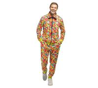 Boland - Disfraz chándal pop art, traje años 80, chándal para carnaval y fiestas temáticas, traje de mal gusto