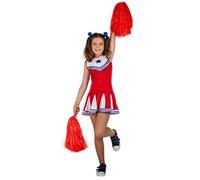 Boland - Disfraz de animadora infantil, vestido corto, disfraz para fiestas tematicas, halloween o carnaval, futbol