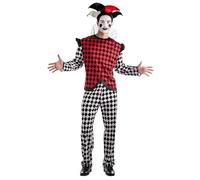 Boland - Disfraz de Arlequín para hombre, disfraz de carnaval, conjunto de disfraces para carnaval y fiestas temáticas