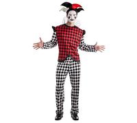 Boland - Disfraz de Arlequín para hombre, disfraz de carnaval, conjunto de disfraces para carnaval y fiestas temáticas