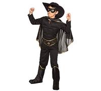 Boland - Disfraz de Bandido para Niño, para niño, sombrero, antifaz, capa, disfraz completo, cinturón, cubrebotas, disfraces, juego de disfraces, Zorro, fiesta de disfraces, carnaval
