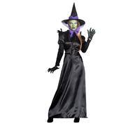 Boland - Disfraz de bruja cuervo para adultos, disfraz de carnaval, conjunto de disfraces para Halloween, carnaval y fiestas temáticas