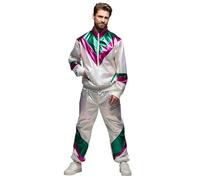 Boland - Disfraz de chándal Holographic Man de los años 90, blanco