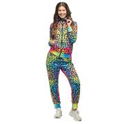 Boland - Disfraz chándal leopardo, traje años 80, chándal para carnaval y fiestas temáticas, traje de mal gusto