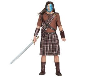 Boland - Disfraz de Highlander para adulto, 8 piezas, disfraz para fiestas temáticas, Halloween o carnaval, guerrero escocés