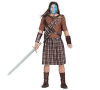 Boland - Disfraz de Highlander para adulto, 8 piezas, disfraz para fiestas temáticas, Halloween o carnaval, guerrero escocés