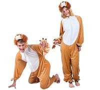 Boland - Disfraz de león de peluche, mono para adulto, rey animal, carnaval, fiesta de disfraces, JGA