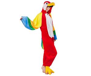 Boland - Disfraz de loro para mujer y hombre | Mono con capucha, cremallera, traje de felpa, carnaval y fiestas temáticas, disfraz de pájaro