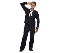 Boland - Disfraz de Marinero, top con cuello y pantalón, para hombre, marinero, marinero, profesión, disfraces, fiesta de disfraces, carnaval