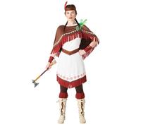 Boland - Disfraz de Nativa Dakota para mujer, Disfraz para fiestas temáticas o carnaval, Disfraz de Nativa Americana, Salvaje Oeste