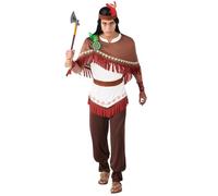 Boland - Disfraz de nativo Dakota para hombre, disfraz para fiestas tematicas o carnaval, disfraz de nativo americano, salvaje oeste