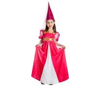 Boland - Disfraz de niña Princesa Eleanor, vestido largo y sombrero con velo, de cuento de hadas para Carnaval y fiestas temáticas