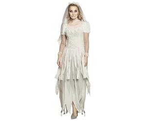 Boland - Disfraz de novia fantasma | Con un vestido largo y una diadema con velo