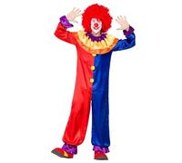 Boland - Disfraz de Payaso Zeppy para hombre 2 piezas, disfraz para fiestas tematicas o carnaval, payaso de circo