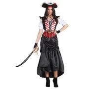 Boland - Disfraz de Pirata Grace para mujer, 5 piezas, disfraz para fiestas tematicas, Halloween o carnaval, marinera
