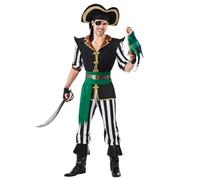 Boland - Disfraz de Pirata Henry para hombre, 10 piezas, disfraz para fiestas tematicas, Halloween o carnaval, marinero