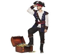Boland - Disfraz de Pirata Vince para niños, calavera, bucanero, medieval, carnaval, tema, teatro