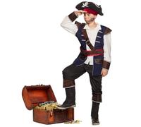 Boland - Disfraz de pirata Vince para niños | Disfraz infantil de marinero de 4 piezas, Carnaval, Halloween y fiestas temáticas, piratas de los mares