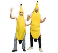 Boland - Disfraz de plátano para adultos, traje de una pieza para carnaval o fiestas temáticas, disfraces de carnaval