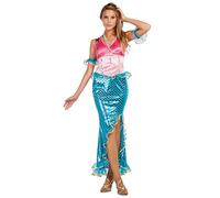 Boland - Disfraz de sirena de 3 piezas para mujer, disfraz para fiestas temáticas o carnaval, sirena, cuento de hadas