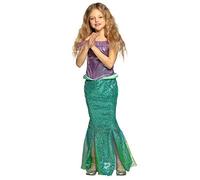 Boland - Disfraz de Sirena Infantil, vestido largo y diadema para niña, con lentejuelas y tul, sirena, disfraz, carnaval, fiesta de disfraces