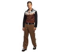 Boland - Disfraz de vaquero para hombre, 3 piezas, disfraz para fiestas temáticas, Halloween o carnaval, Salvaje Oeste