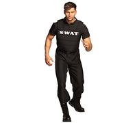 Boland - Disfraz especial SWAT para adulto, negro, M (50/52), 83641