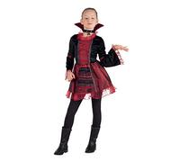Boland - Disfraz infantil de Vampire Empress | Vestido corto con cuello y collar, disfraz de vampiro para niños, Halloween, Carnaval y fiestas temáticas