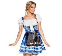 Boland - Disfraz para adultos Helena bávara, dirndl con delantal, fiesta de la cerveza, traje tradicional, carnaval, fiesta temática