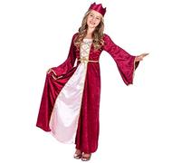 Boland - disfraz para niños reina del renacimiento, vestido, corona, disfraz, princesa, edad media, fiesta temática, carnaval