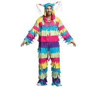 Boland - Disfraz Piñata de colores para adultos, disfraz para carnaval, fiesta tematica y JGA, disfraces hombre