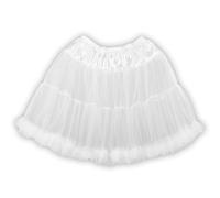 Boland - Enagua de lujo, cintura elástica, falda de tul con volantes, enagua, rock'n roll, años 70-80, Grease, accesorio, disfraz, fiesta temática